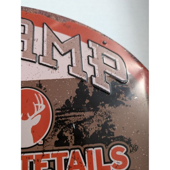 Rivers Edge Metal sign Deer Camp Whitetails Unlimited est 1982 17x12 - Picture 6 of 15
